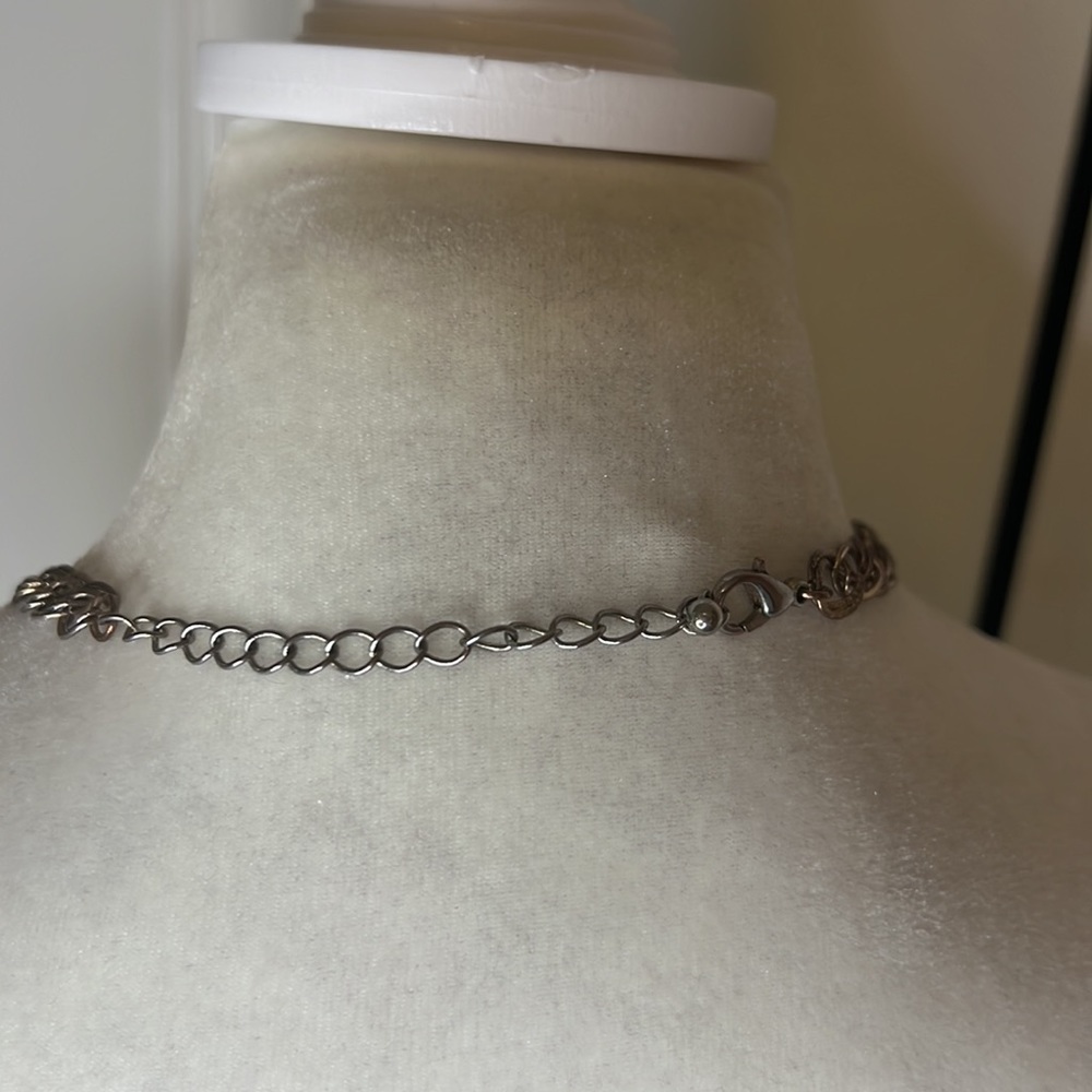 Blue necklace Adjustable length - Picture 3 of 4